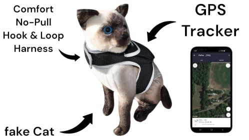 Keep Pet Safe with Pet Tracker GPS Dog Collar Tracking Device + Phone App Size:XXL
